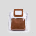 Transparent PVC waterproof handbag
